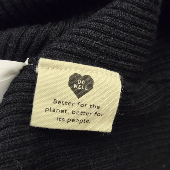 Madewell Wakeford Ruffle Sweater Tank True Black Wool-blend Women's XS EUC - Picture 8 of 10